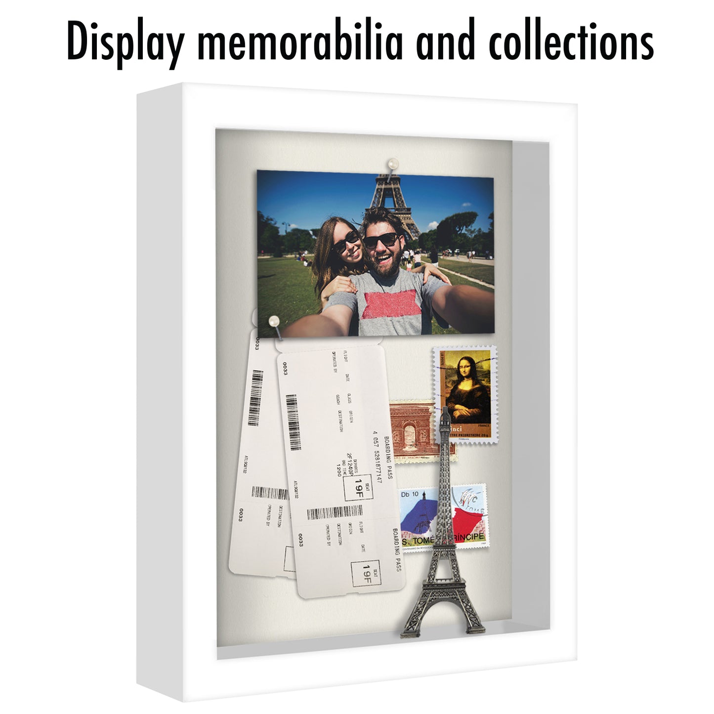 Shadow Box Keepsake Frame with Linen Back | Silhouette Collection