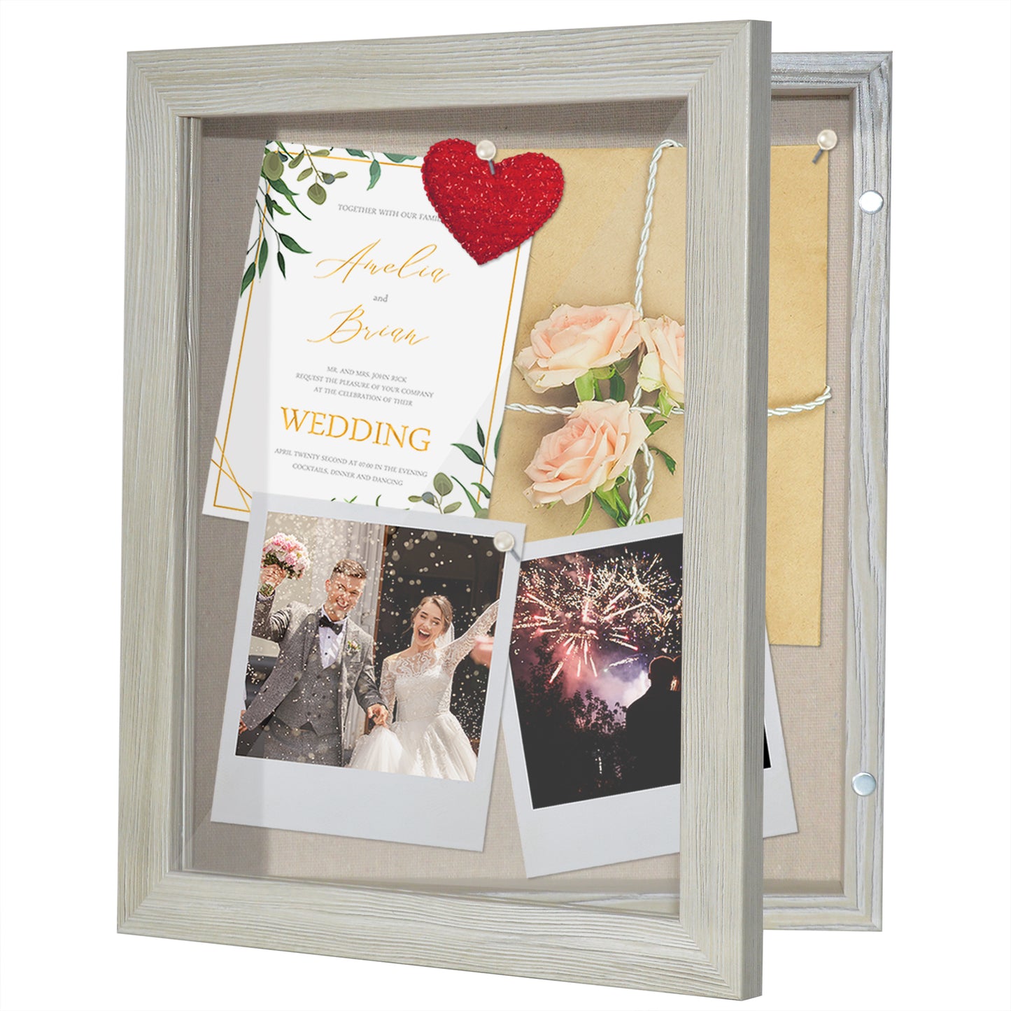 Shadow Box Keepsake Frame with Door | Silhouette Collection