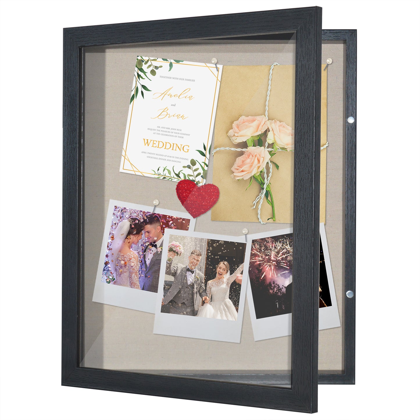 Shadow Box Keepsake Frame with Door | Silhouette Collection