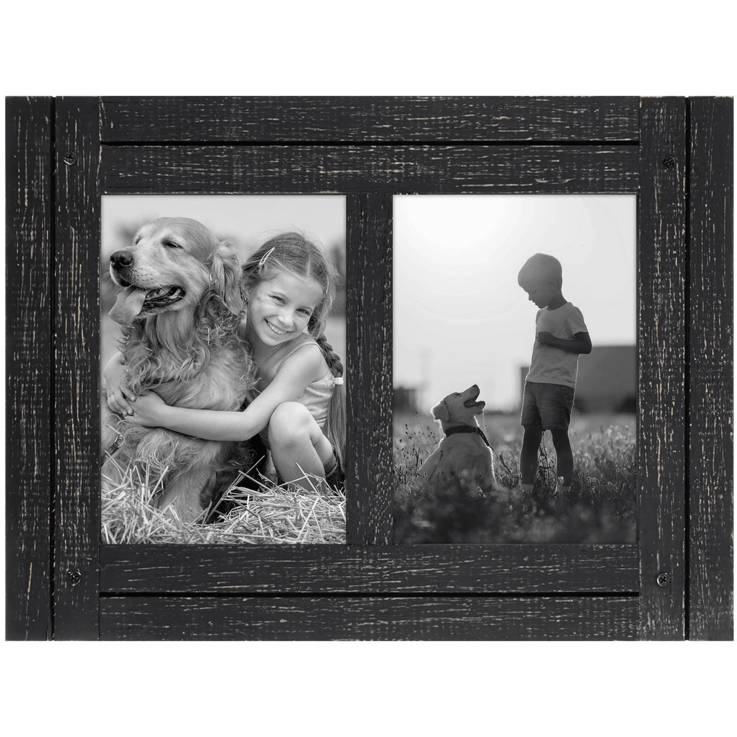 Rustic Picture Frame with Distressed Molding | Hampton Collection