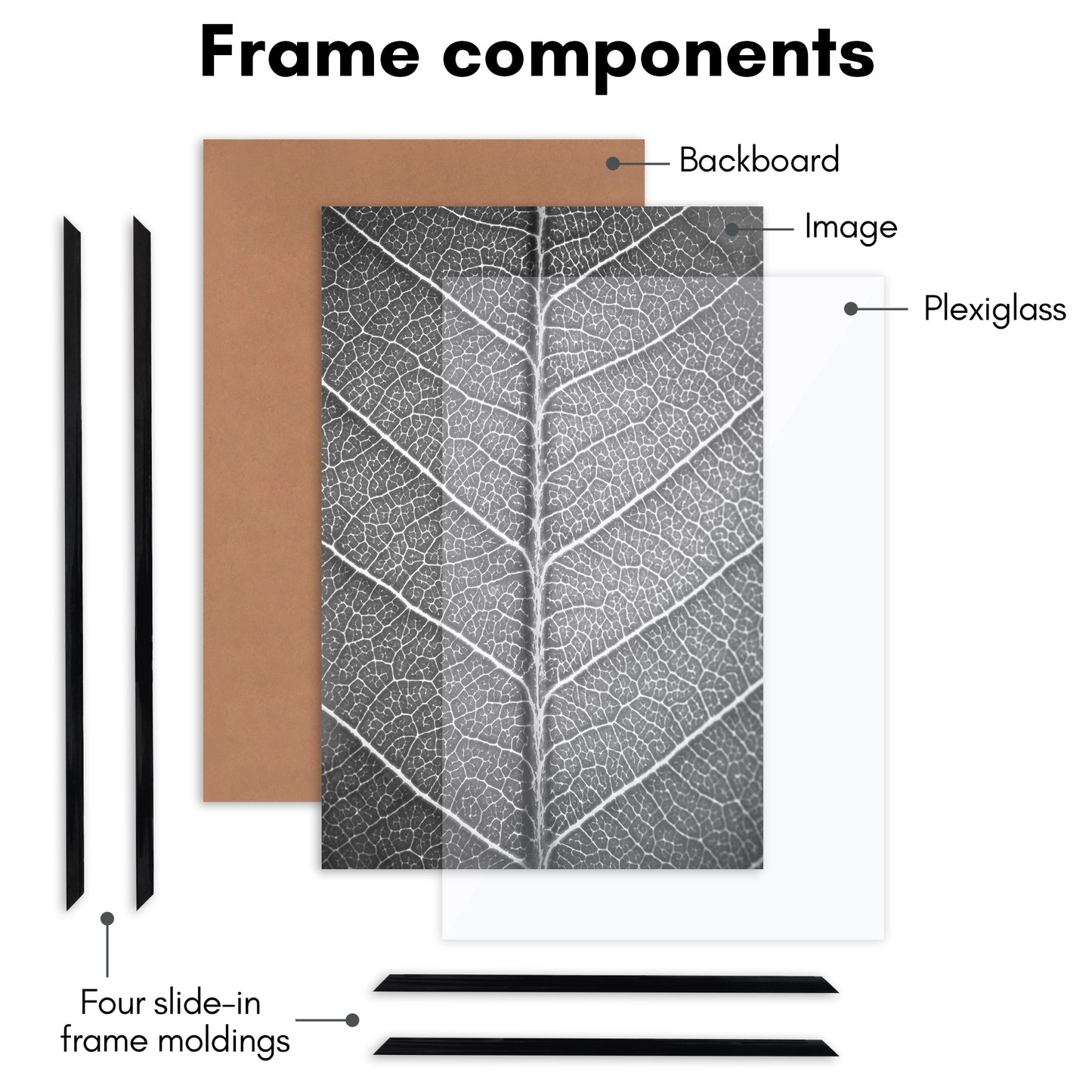 Slide-in Picture Frame with Buildable Molding | Fusion Collection