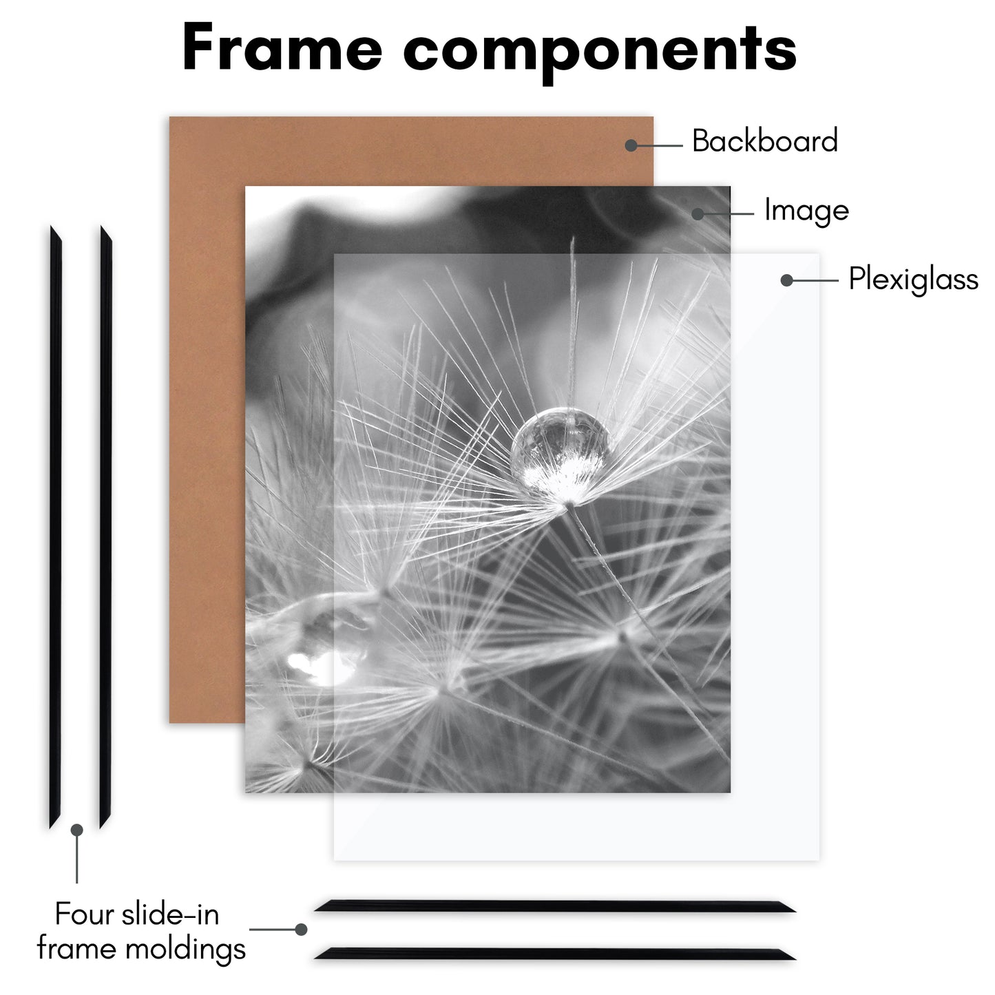 Slide-in Picture Frame with Buildable Molding | Fusion Collection