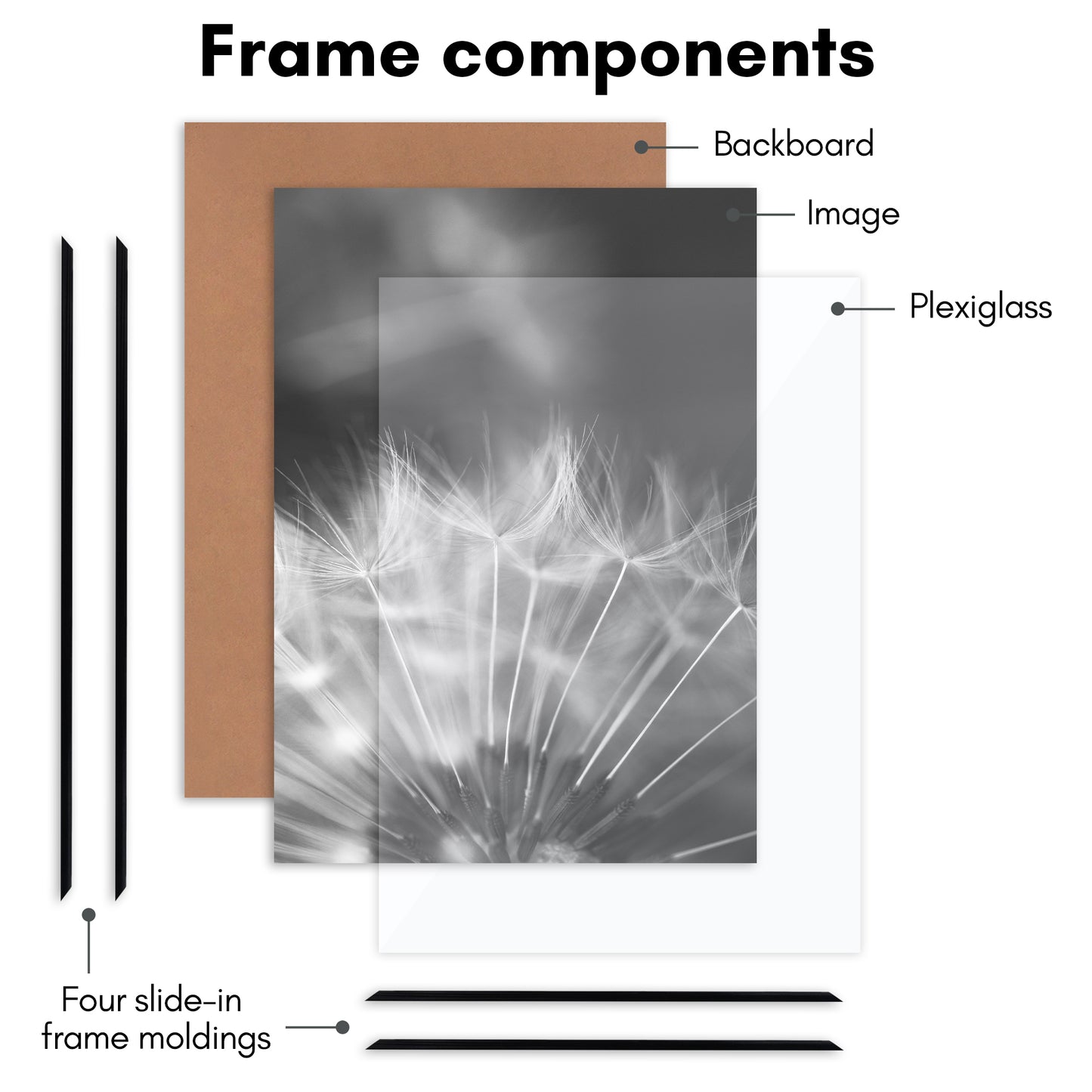 Slide-in Picture Frame with Buildable Molding | Fusion Collection