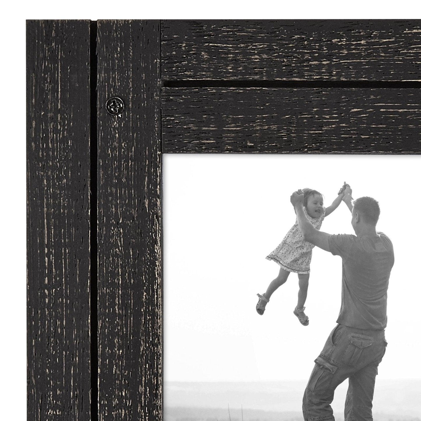 Rustic Picture Frame with Distressed Molding | Hampton Collection