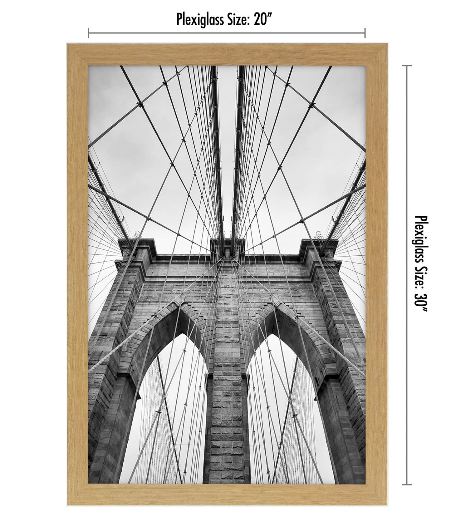 Gallery Poster Frame with Wood Grain Finish | Epic Collection