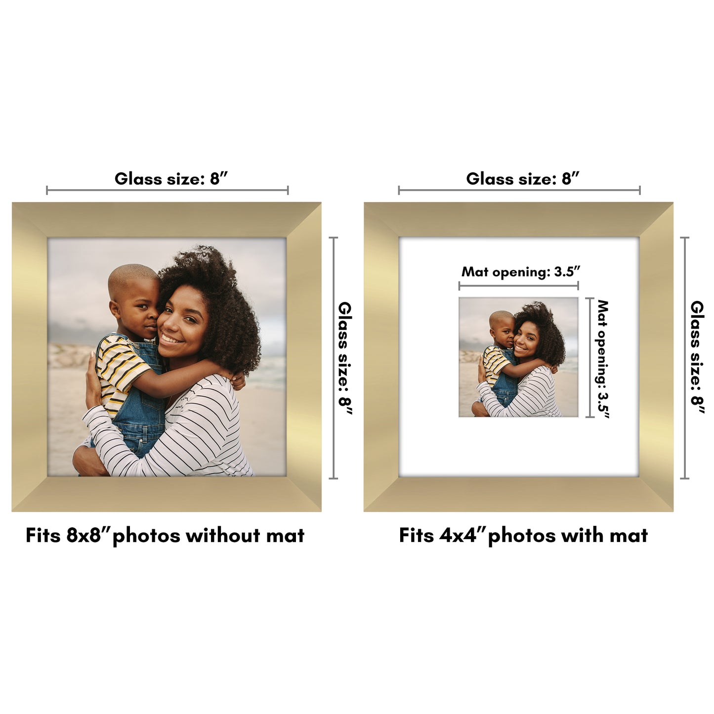 Gallery Picture Frame with Mat | Hudson Collection