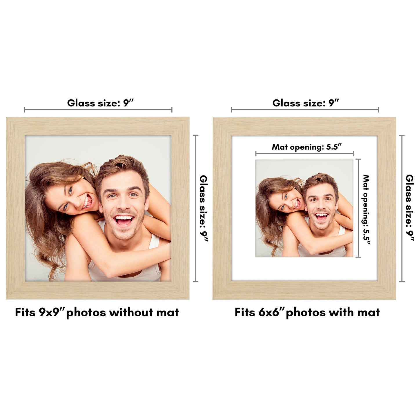 Gallery Picture Frame with Mat | Hudson Collection