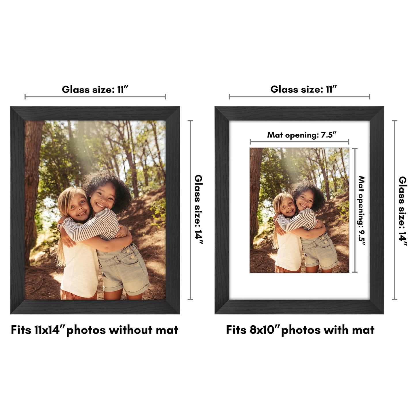 Gallery Picture Frame with Mat | Hudson Collection