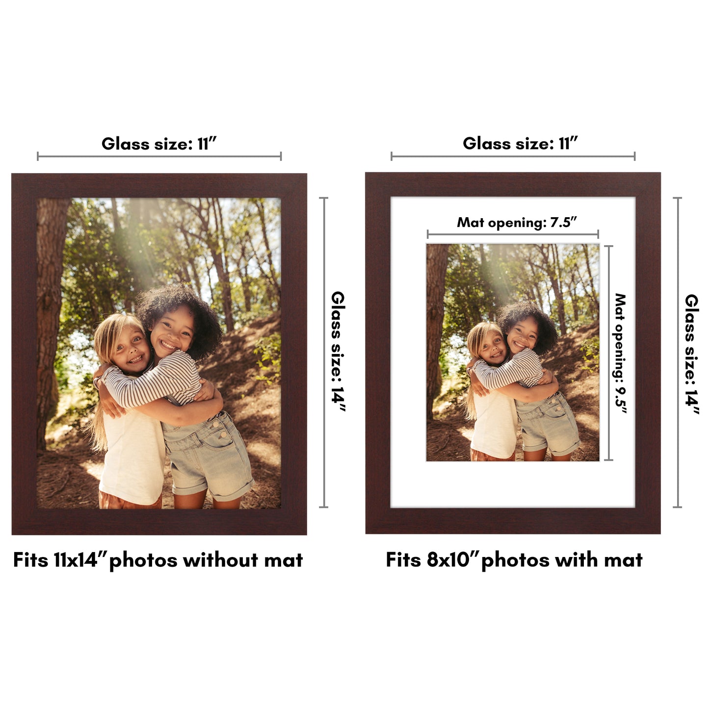 Gallery Picture Frame with Mat | Hudson Collection
