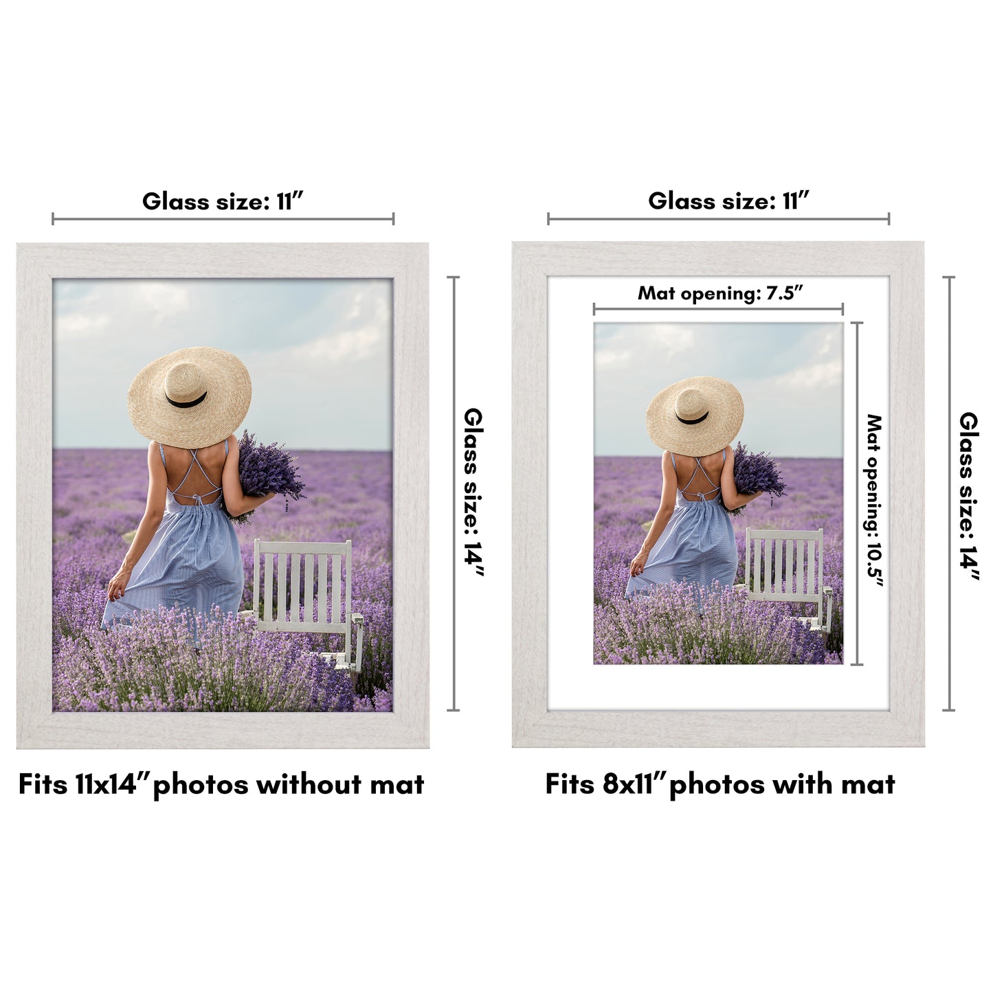 Gallery Picture Frame with Mat | Hudson Collection