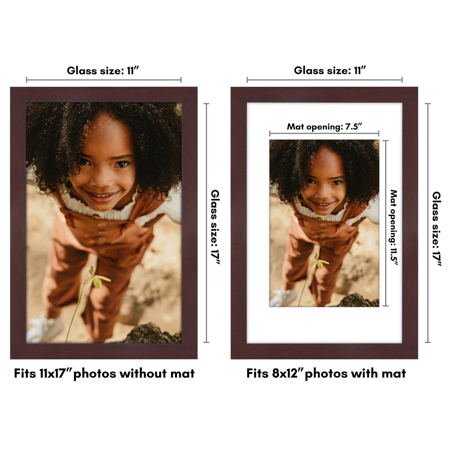Gallery Picture Frame with Mat | Hudson Collection