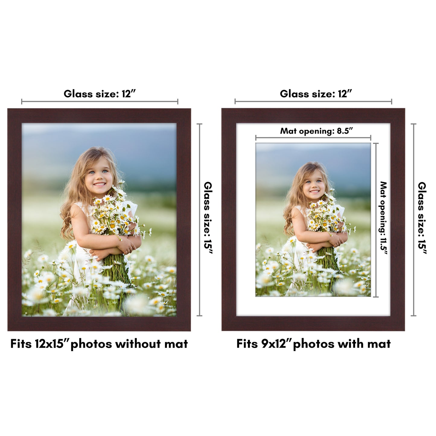 Gallery Picture Frame with Mat | Hudson Collection