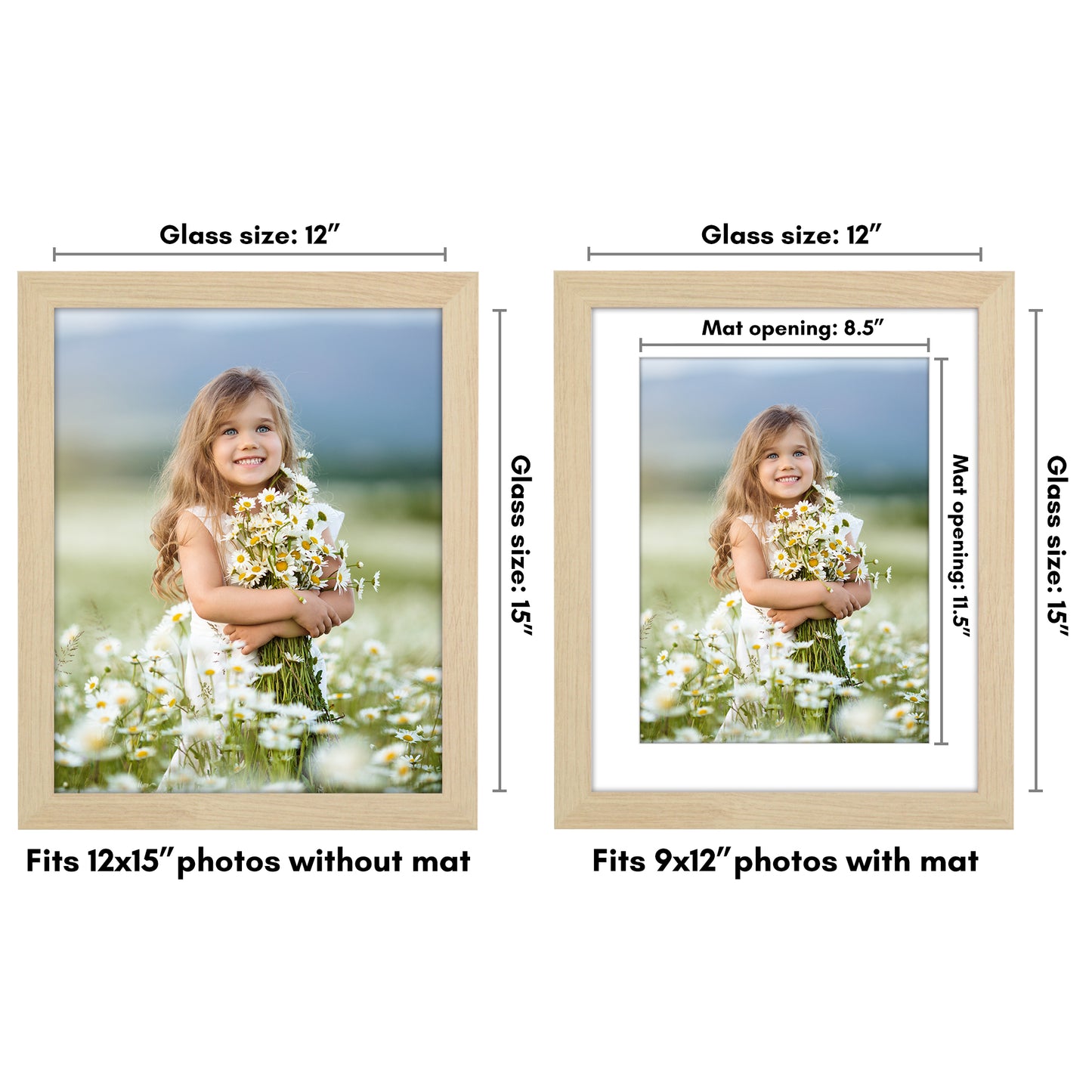 Gallery Picture Frame with Mat | Hudson Collection