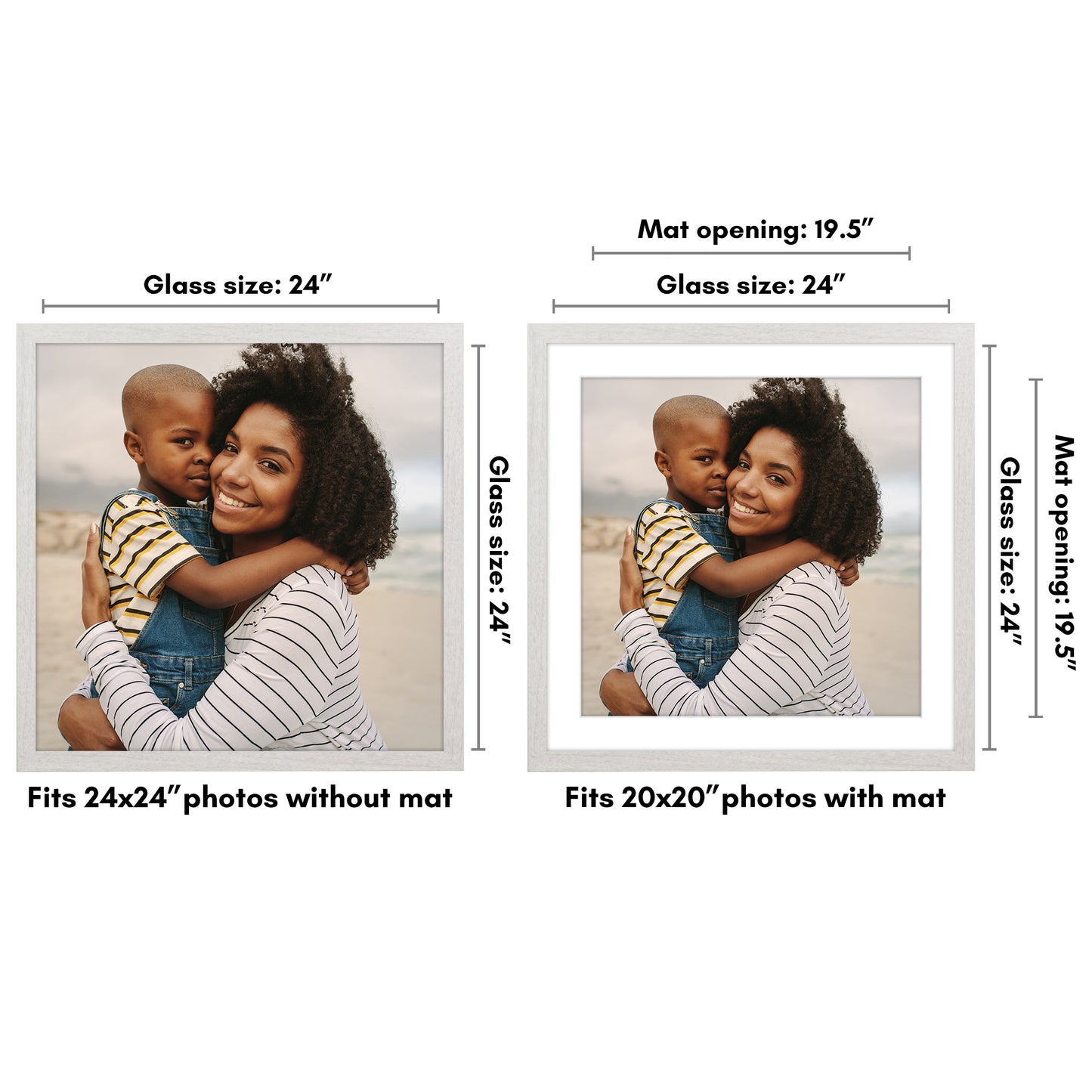 Oversized Gallery Picture Frame with Mat | Hudson Collection