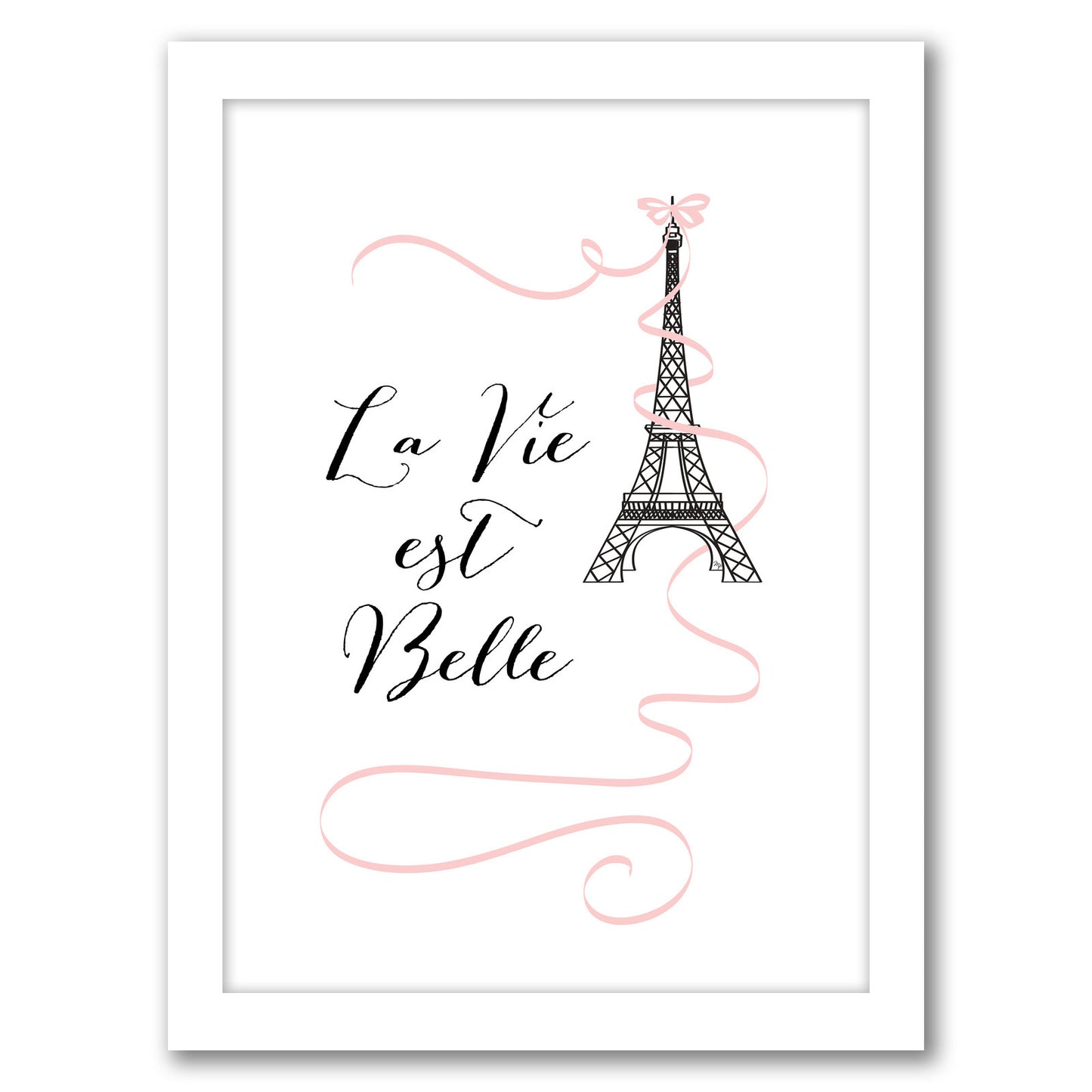 Belleparis By Martina - White Framed Print