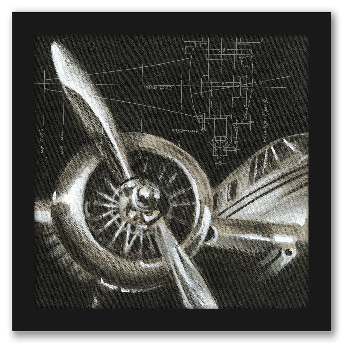 Aerial Navigation I By Ethan Harper By World Art Group - Framed Print