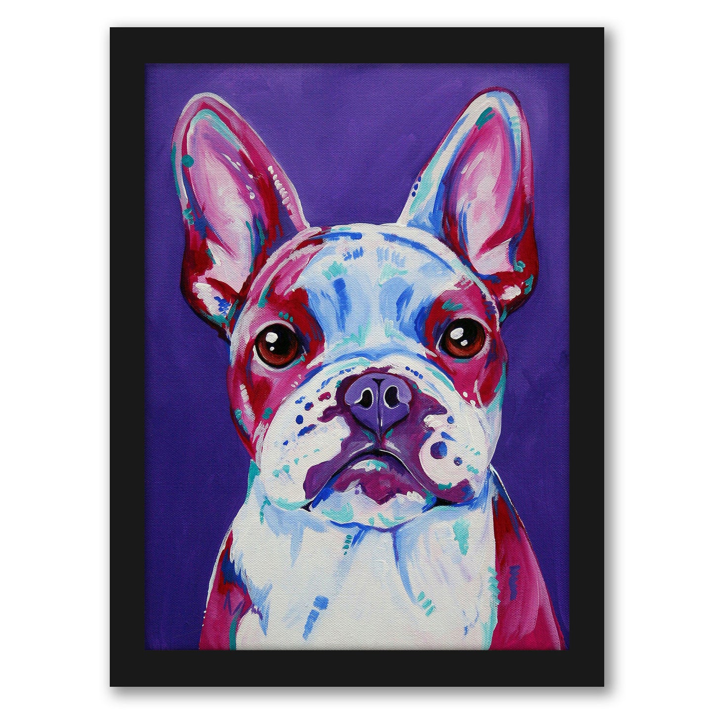 French Bulldog by Eve Izzett - Framed Print