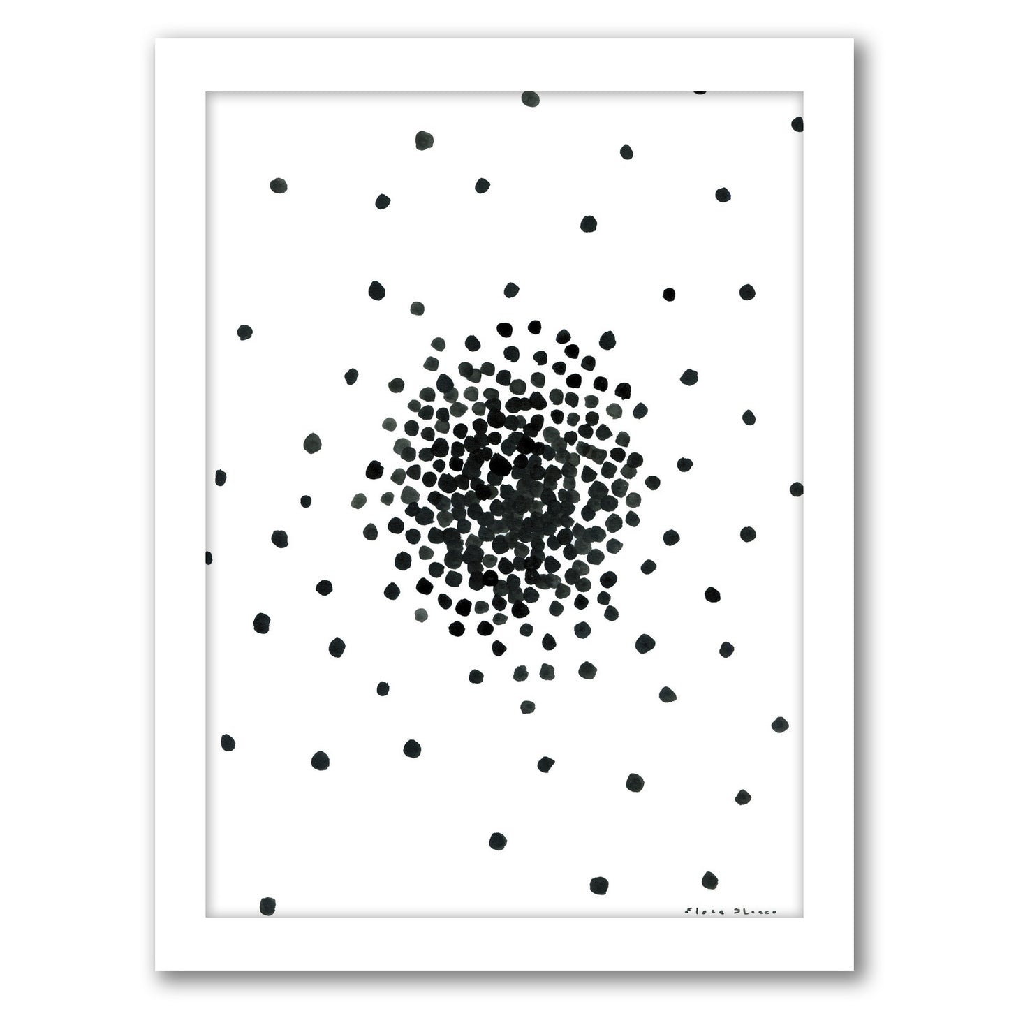 Entropy by Dreamy Me - White Framed Print