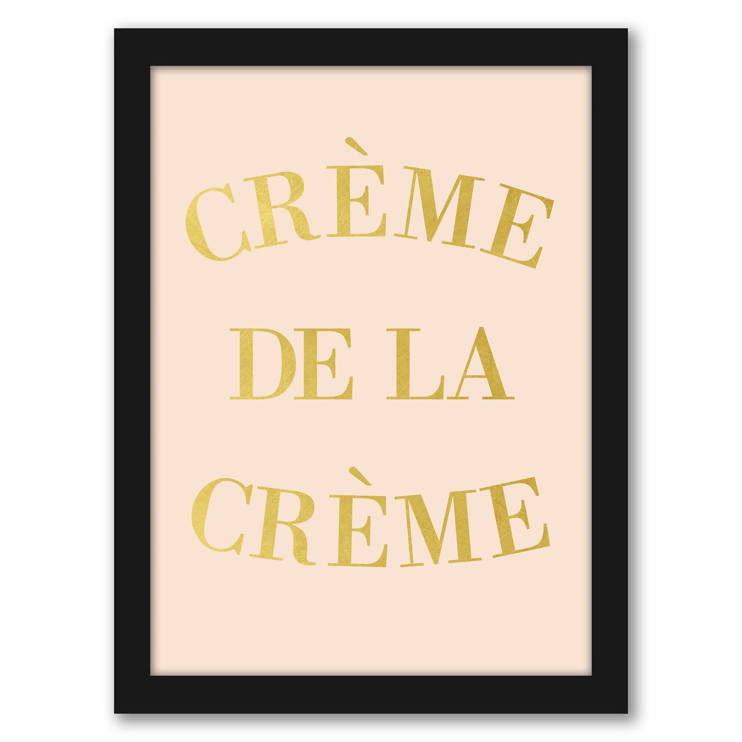 Cr?me de la Cr?me by Peach & Gold - Framed Print