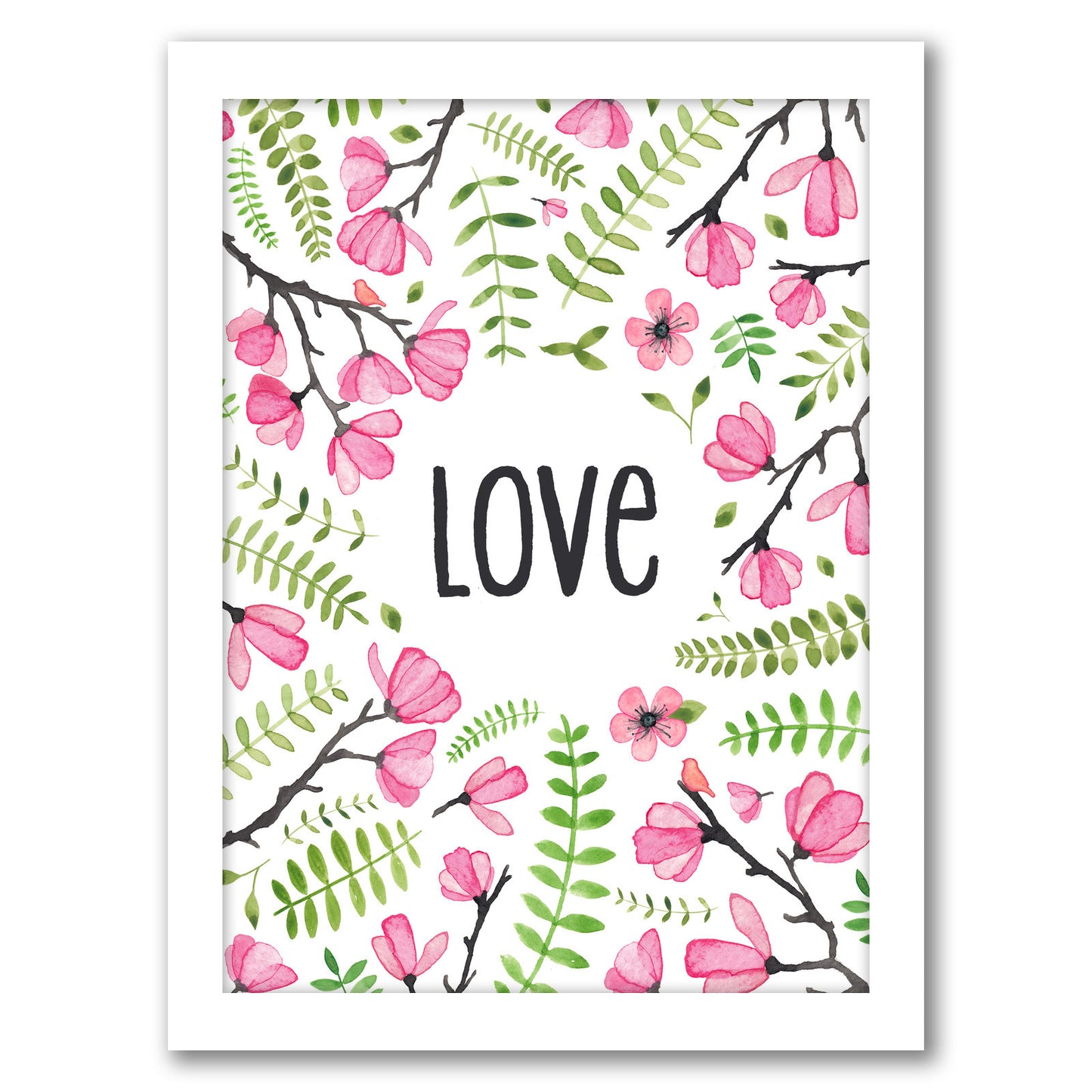 Love Floral by Elena O'Neill - Framed Print