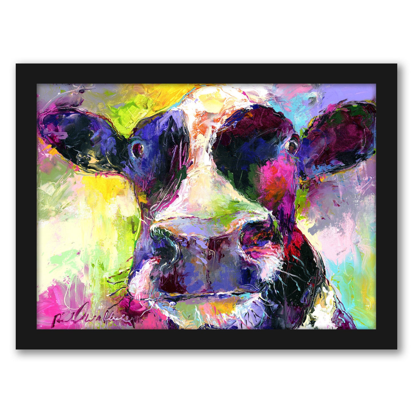 Cow by Richard Wallich - Framed Print