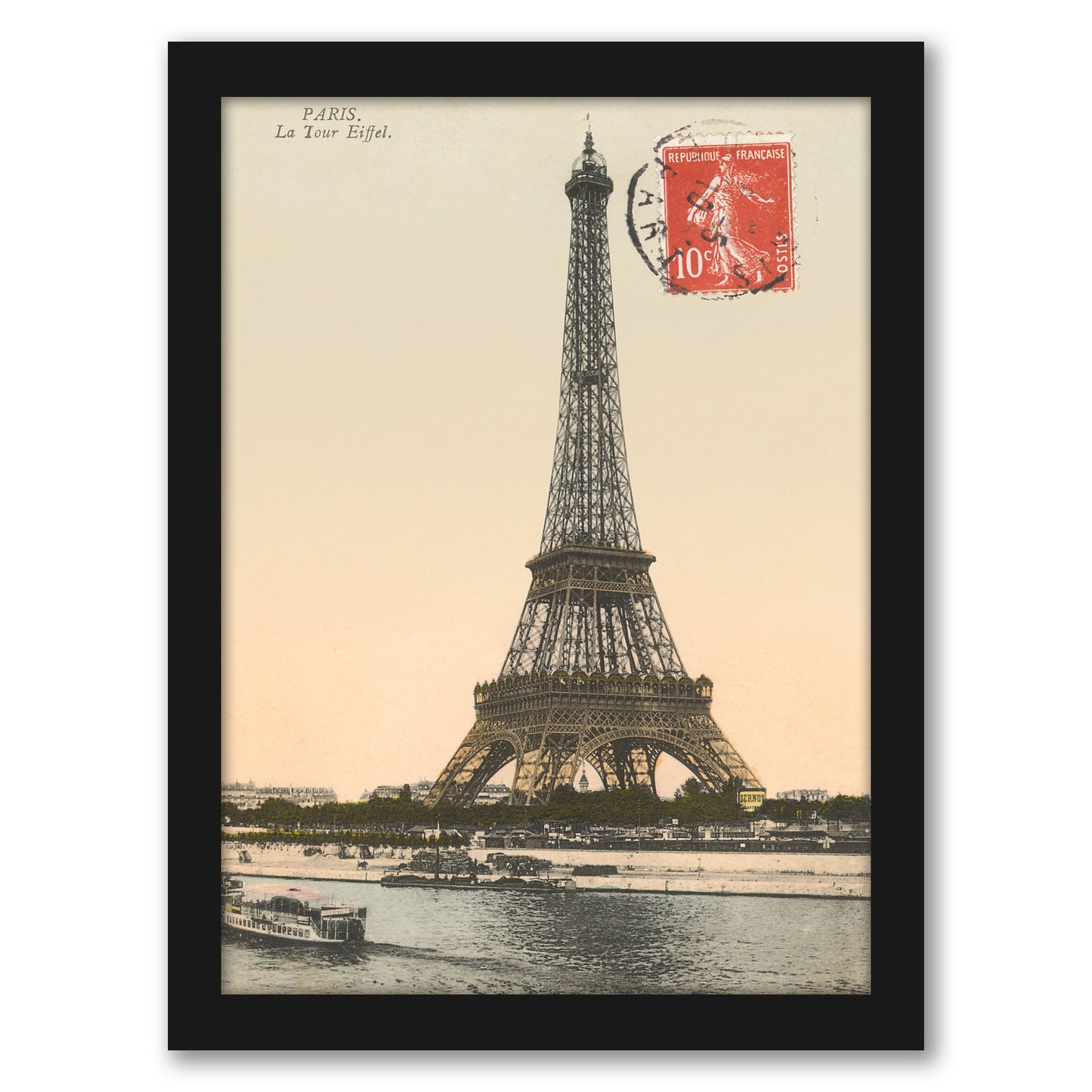 Eiffel Tower by Found Image Press - Framed Print