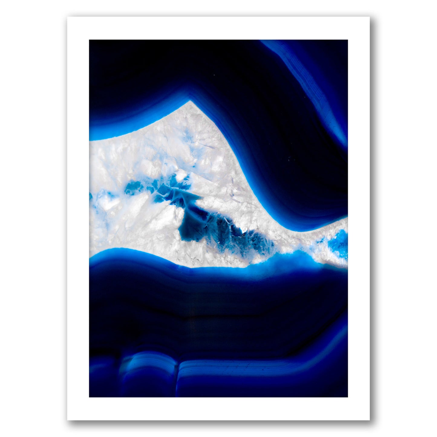 Fluo Agate 1 by Emanuela Carratoni - Framed Print