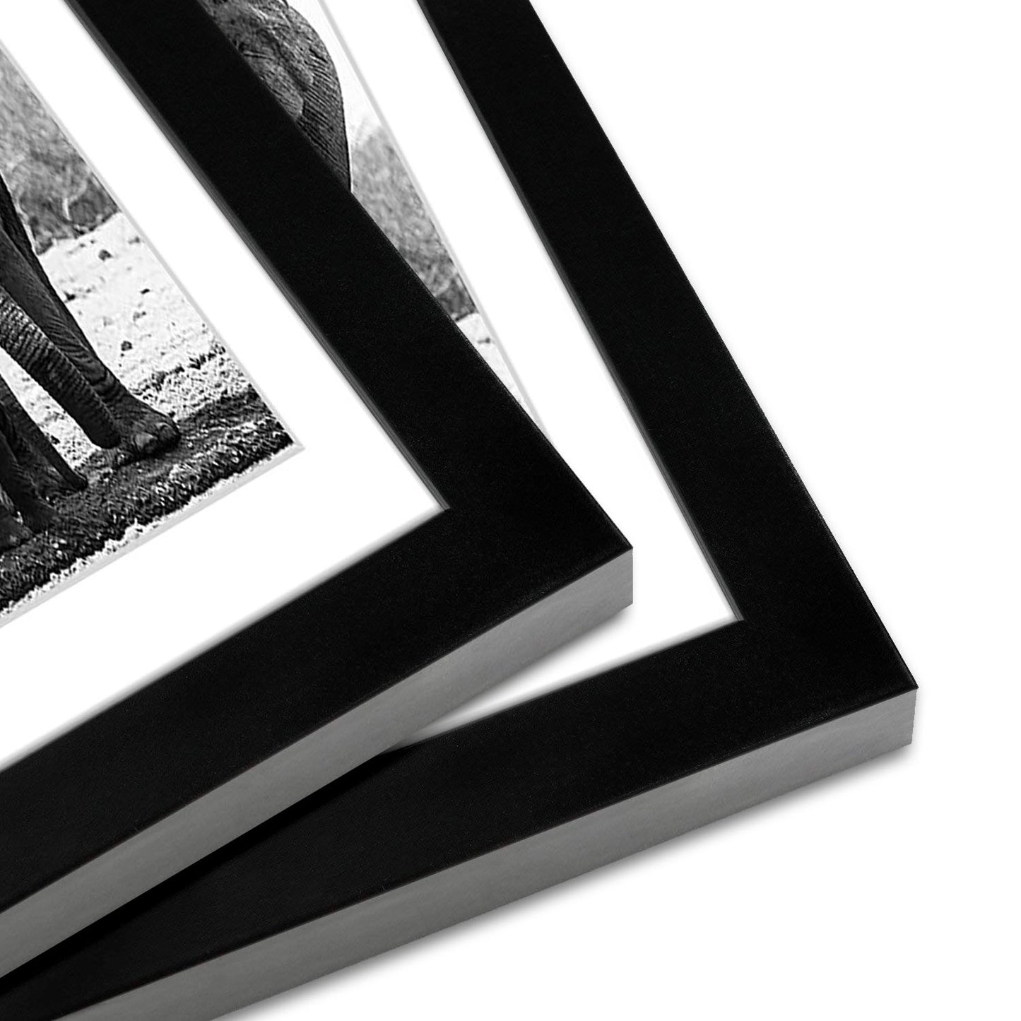 Picture Frame in Black with Lead Free Shatter Resistant Glass - Wall Mounted - 11" x 11" - Pack of 15 - Picture Frame - Americanflat