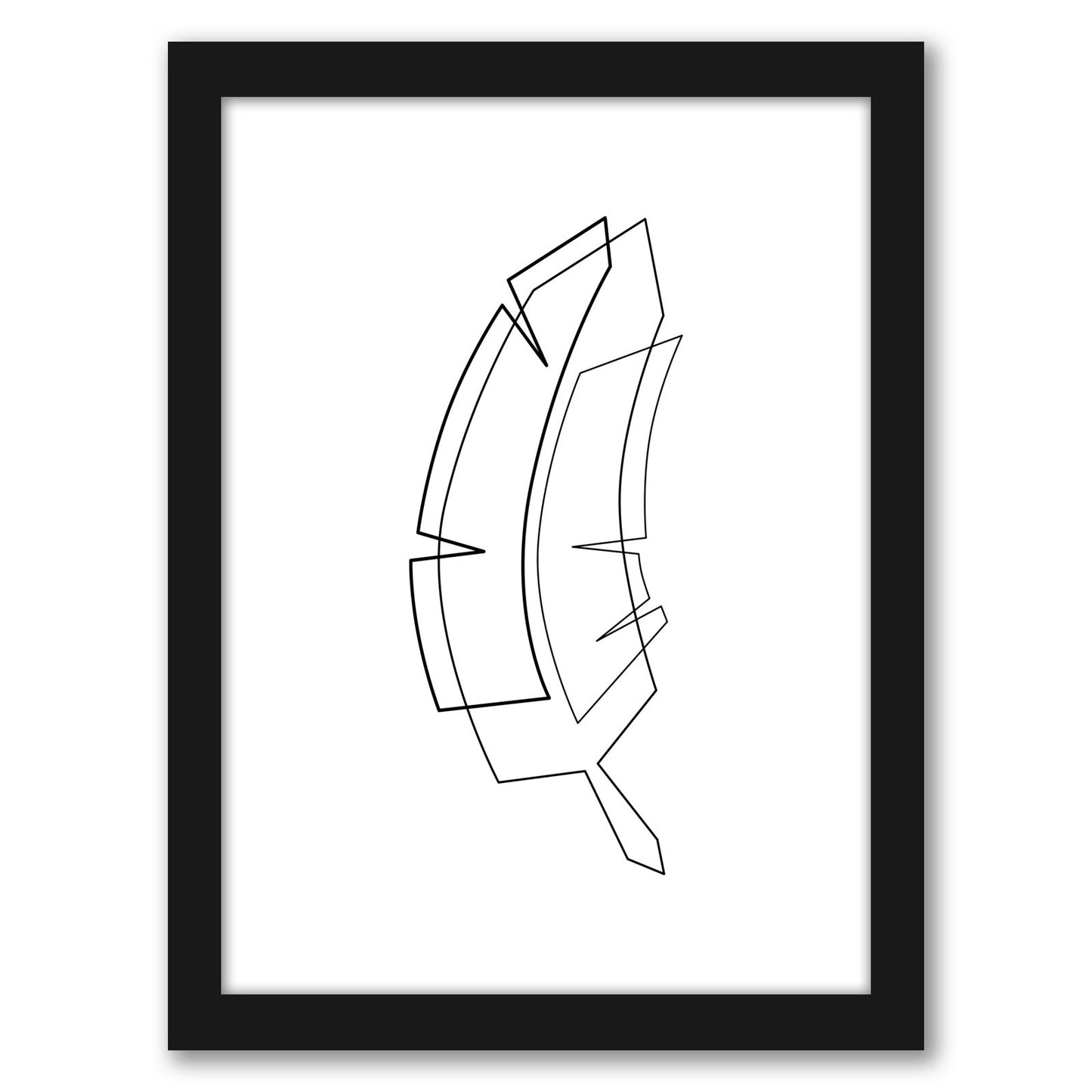 Abstract Beauty Outline by Explicit Design - Framed Print