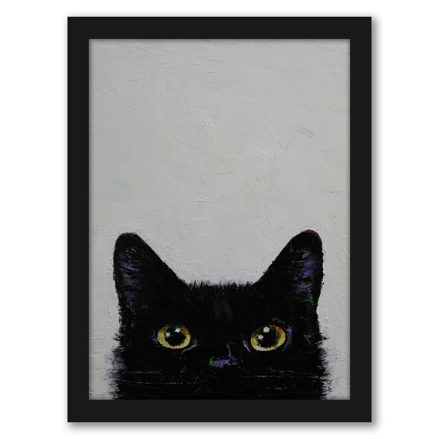 Black Cat by Michael Creese - Framed Print