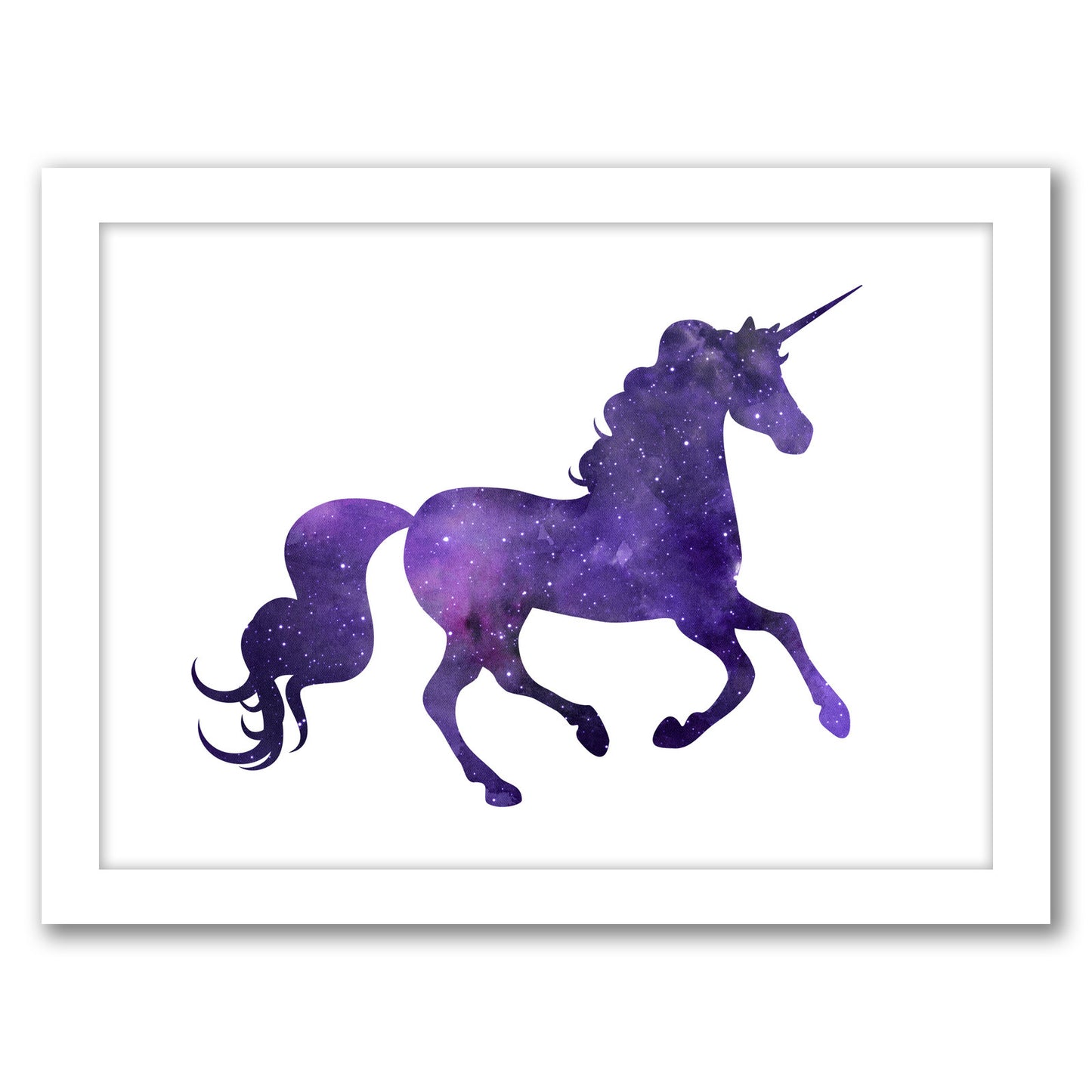 Cosmic Unicorn by Peach & Gold - Framed Print
