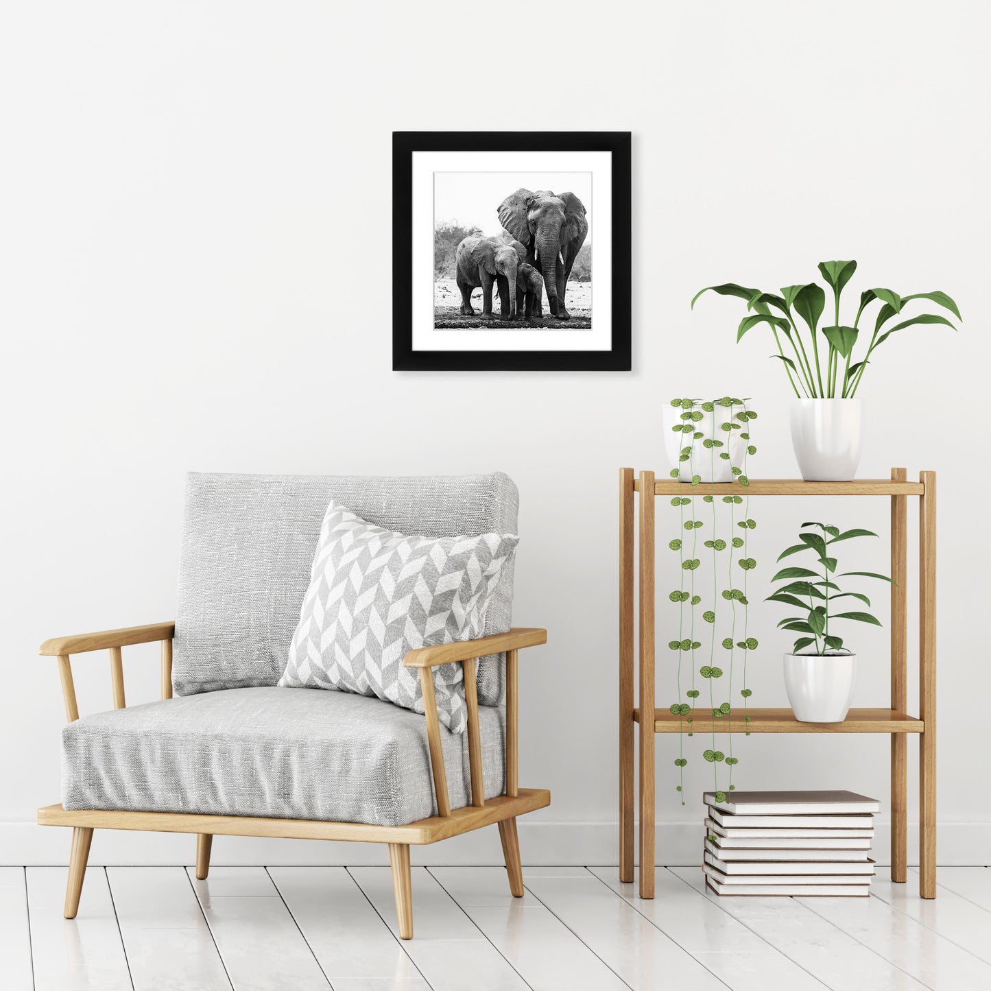 Picture Frame in Black with Lead Free Shatter Resistant Glass - Wall Mounted - 11" x 11" - Pack of 15 - Picture Frame - Americanflat