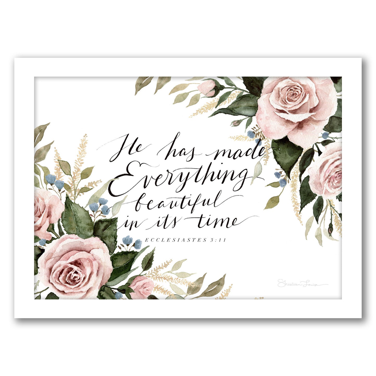 He Has Made Everything Beautiful by Shealeen Louise - Framed Print