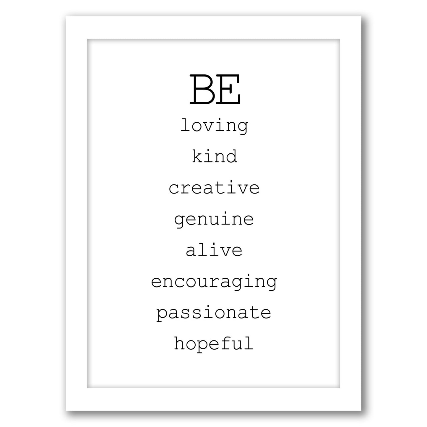 Be Loving by Amy Brinkman - Framed Print