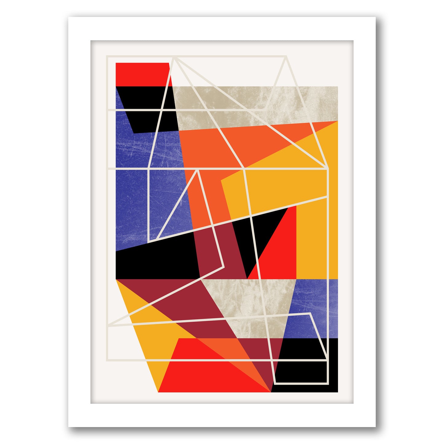 Color block Vii by Susana Paz - Framed Print