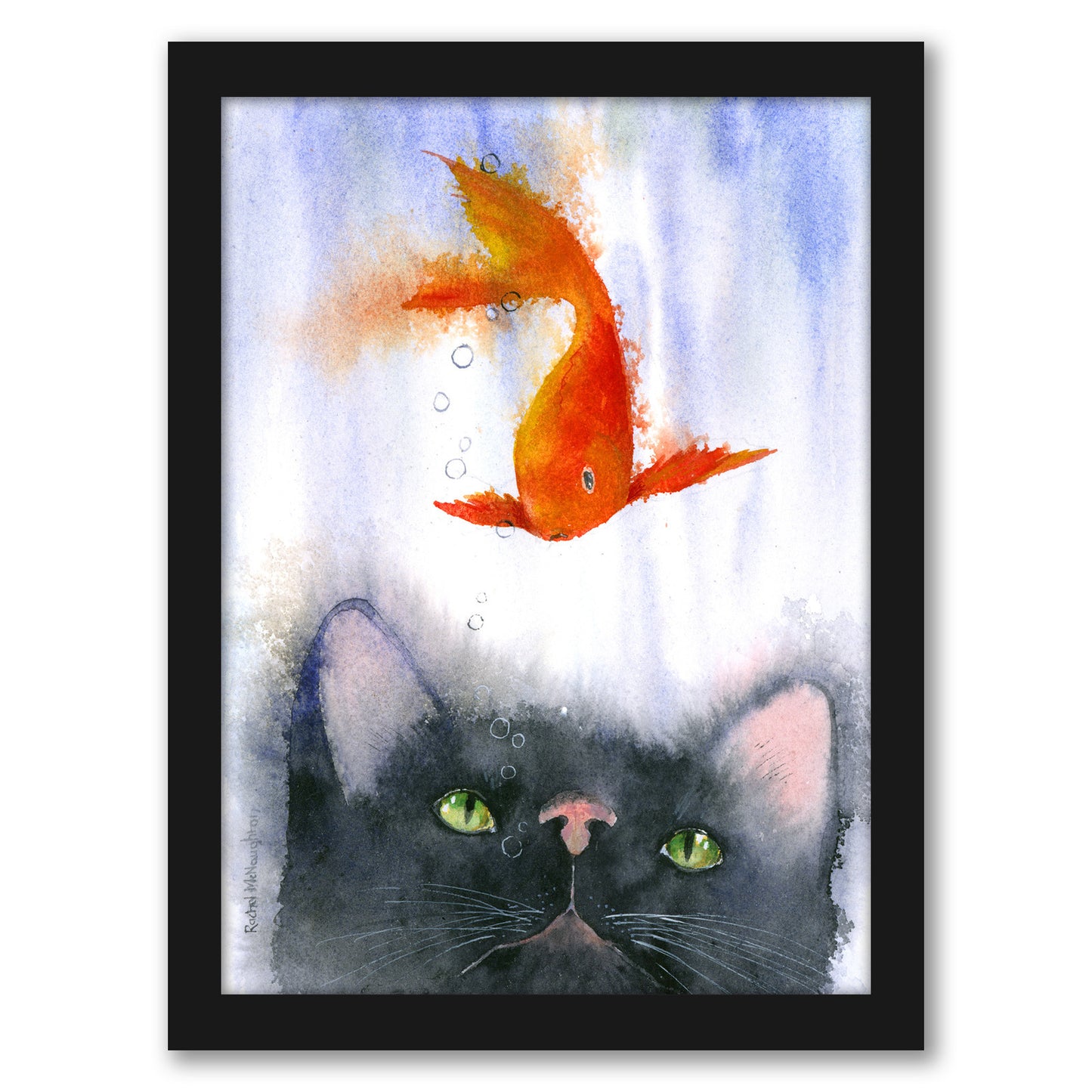 Fish Supper by Rachel McNaughton - Framed Print