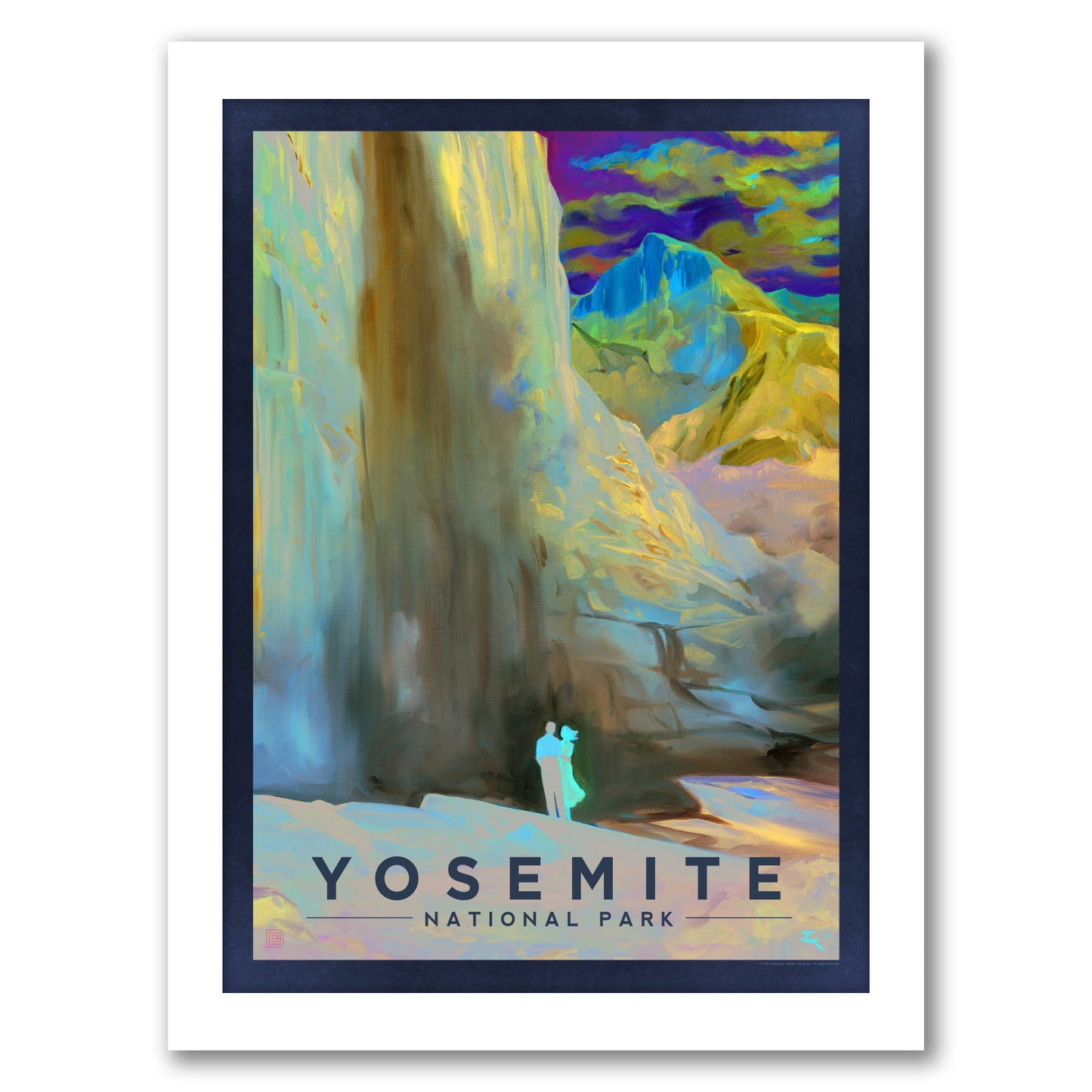 KC National Park Yosemite Falls by Anderson Design Group - Framed Print