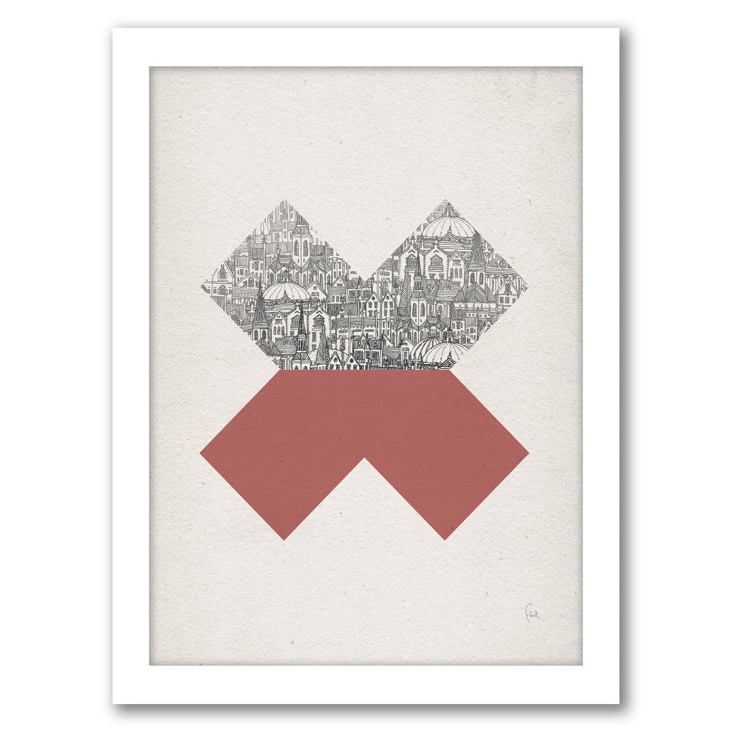 Cross by David Fleck - Framed Print