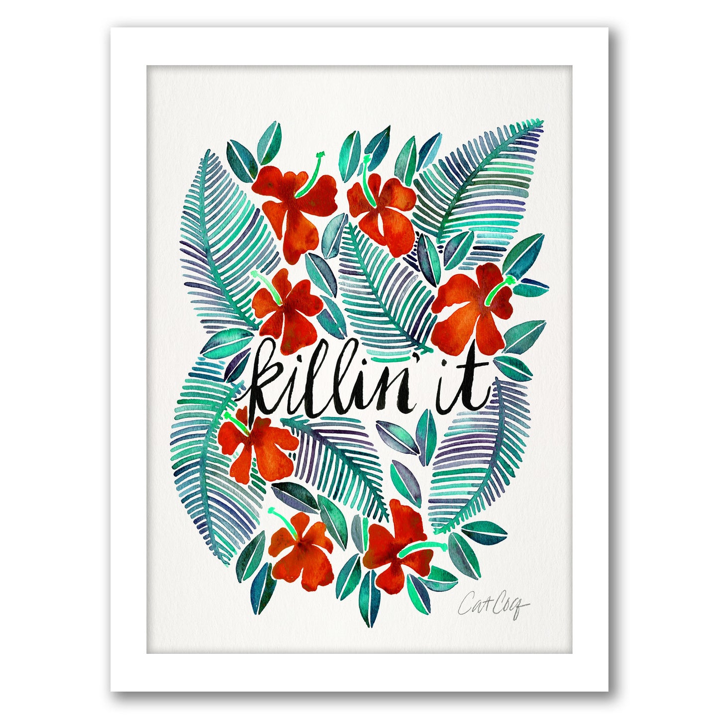 Killinit Red by Cat Coquillette - Framed Print