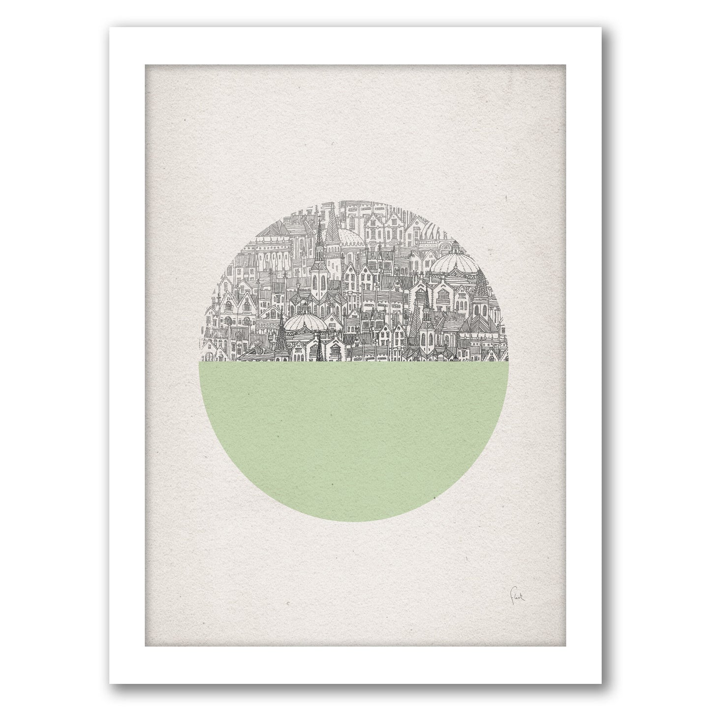Circle by David Fleck - Framed Print
