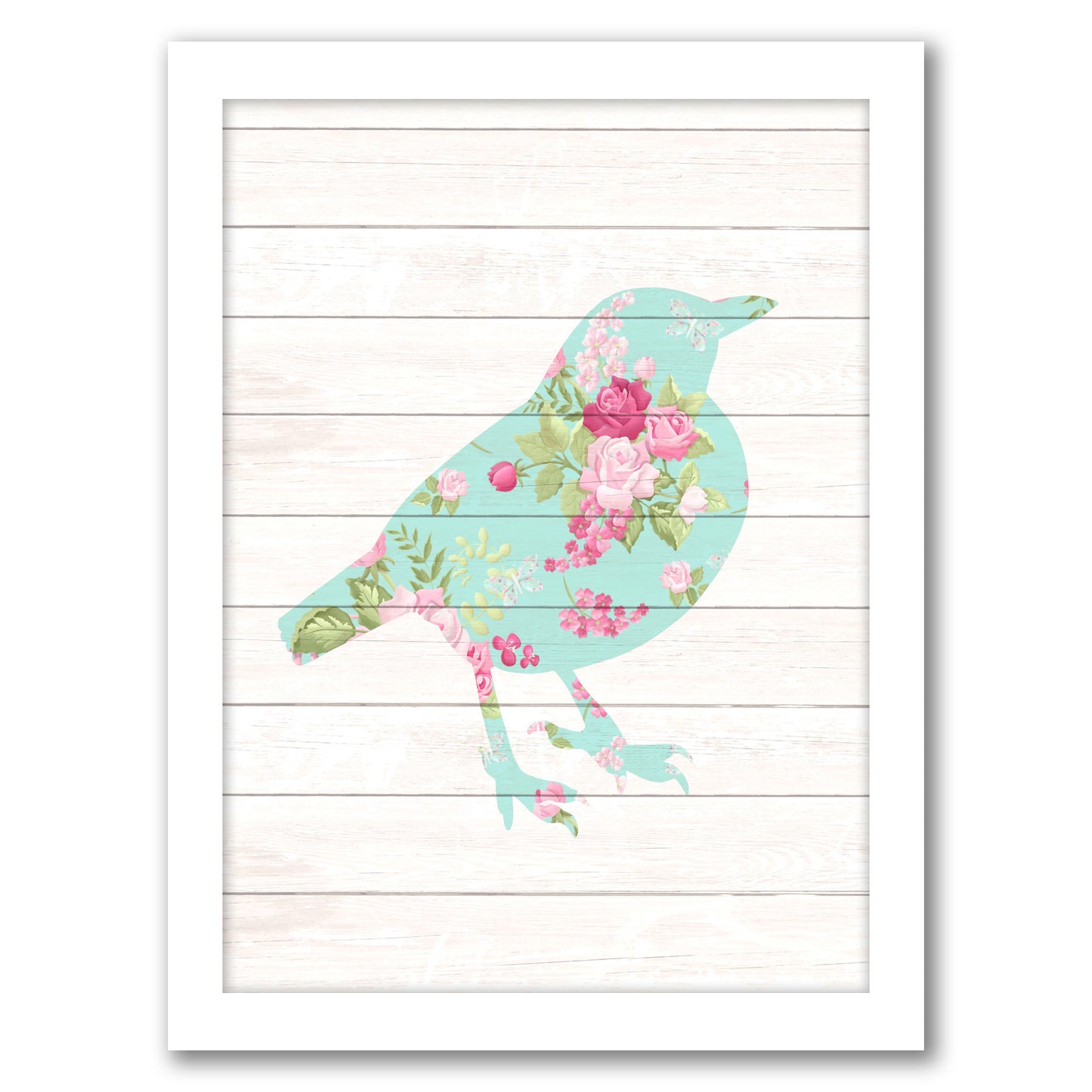 Bird By Lisa Nohren - White Framed Print