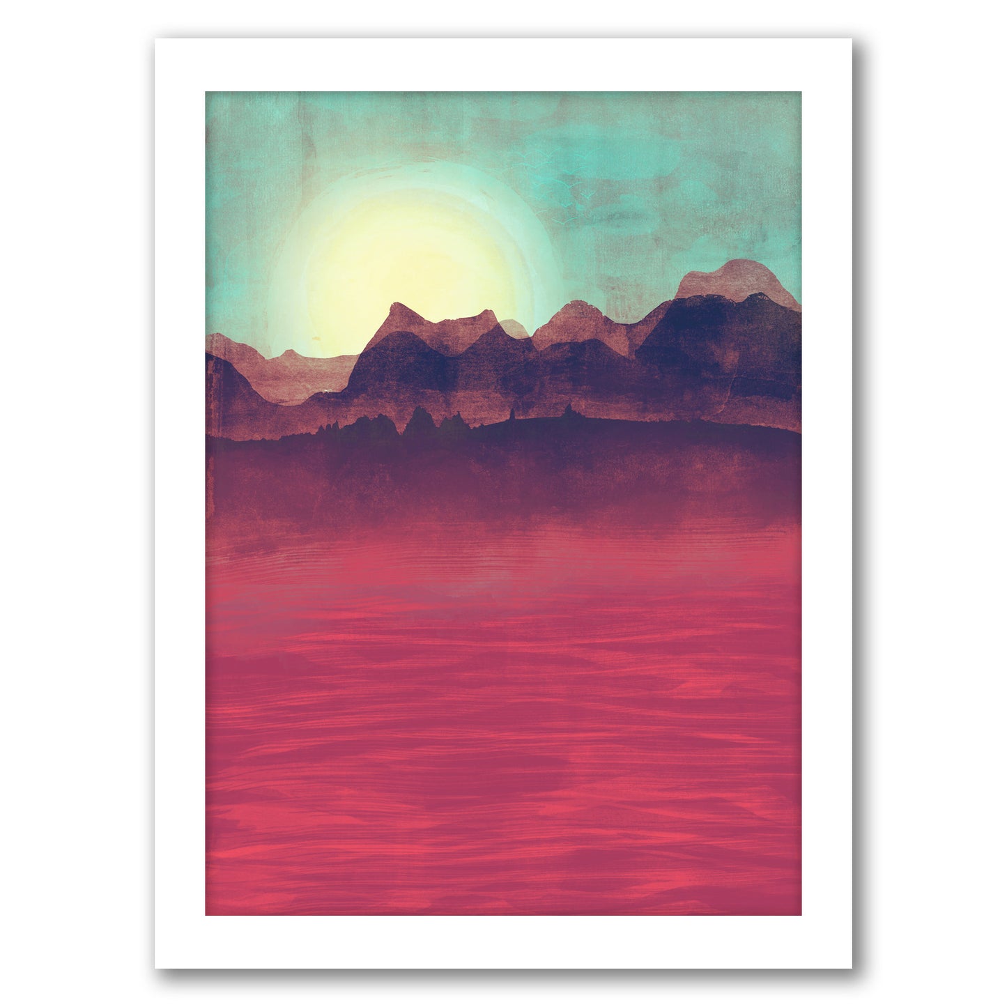 Distant Mountains by Tracie Andrews - Framed Print