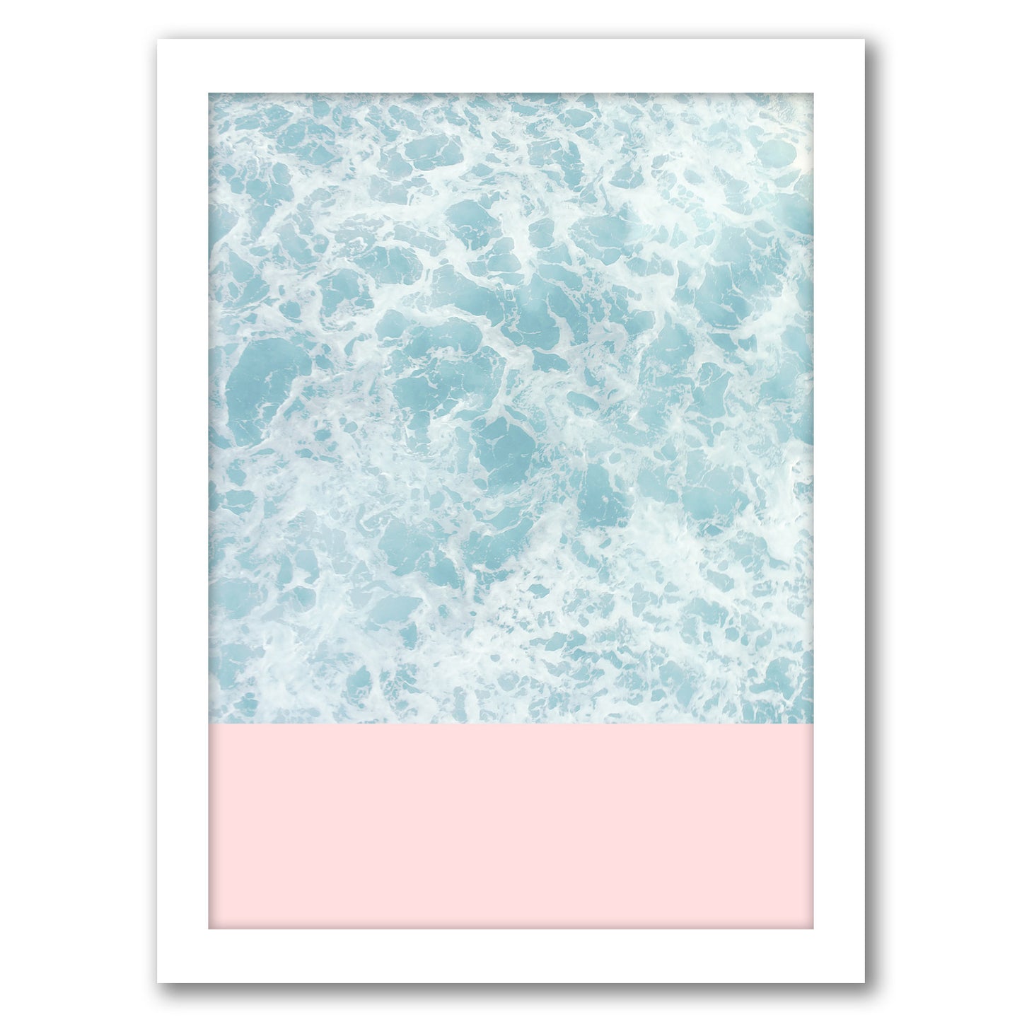 Pink On The Sea by Emanuela Carratoni Framed Print