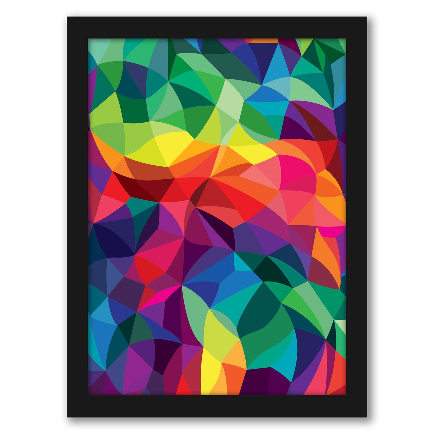 Color Shards by Joe Van Wetering - Framed Print