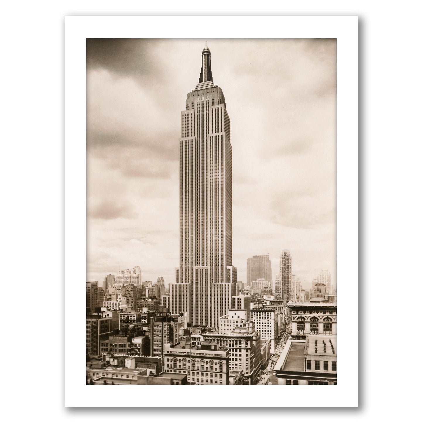 Empire State Building by Found Image Press - Framed Print