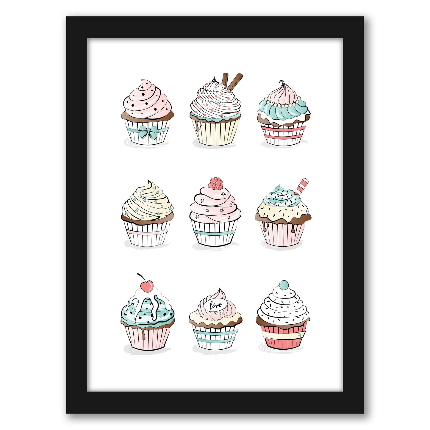 Cupcakes By Martina - Framed Print