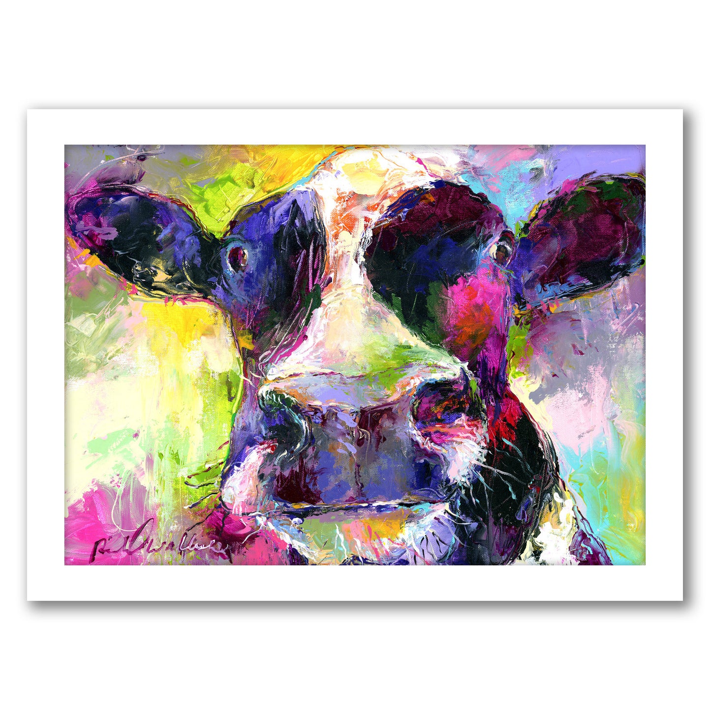 Cow by Richard Wallich - Framed Print
