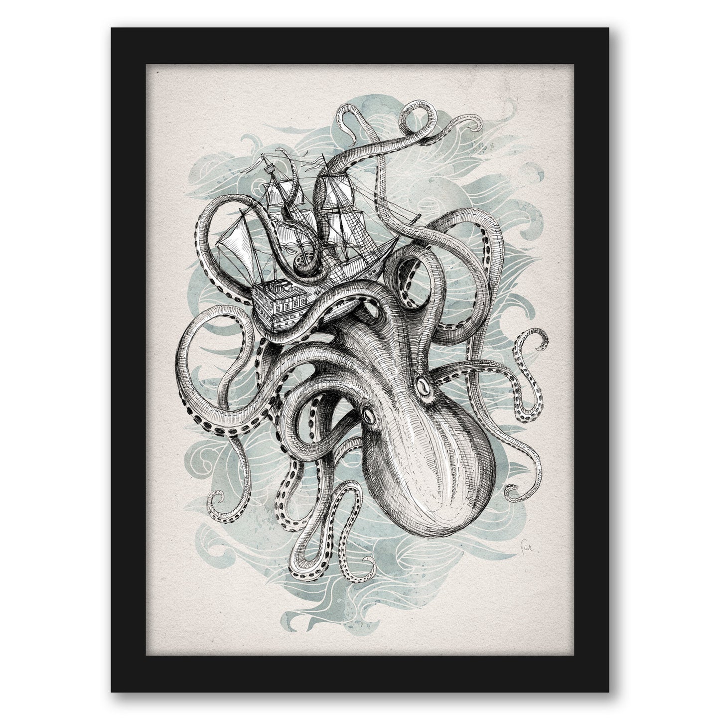 The Baltic Sea by David Fleck - Framed Print