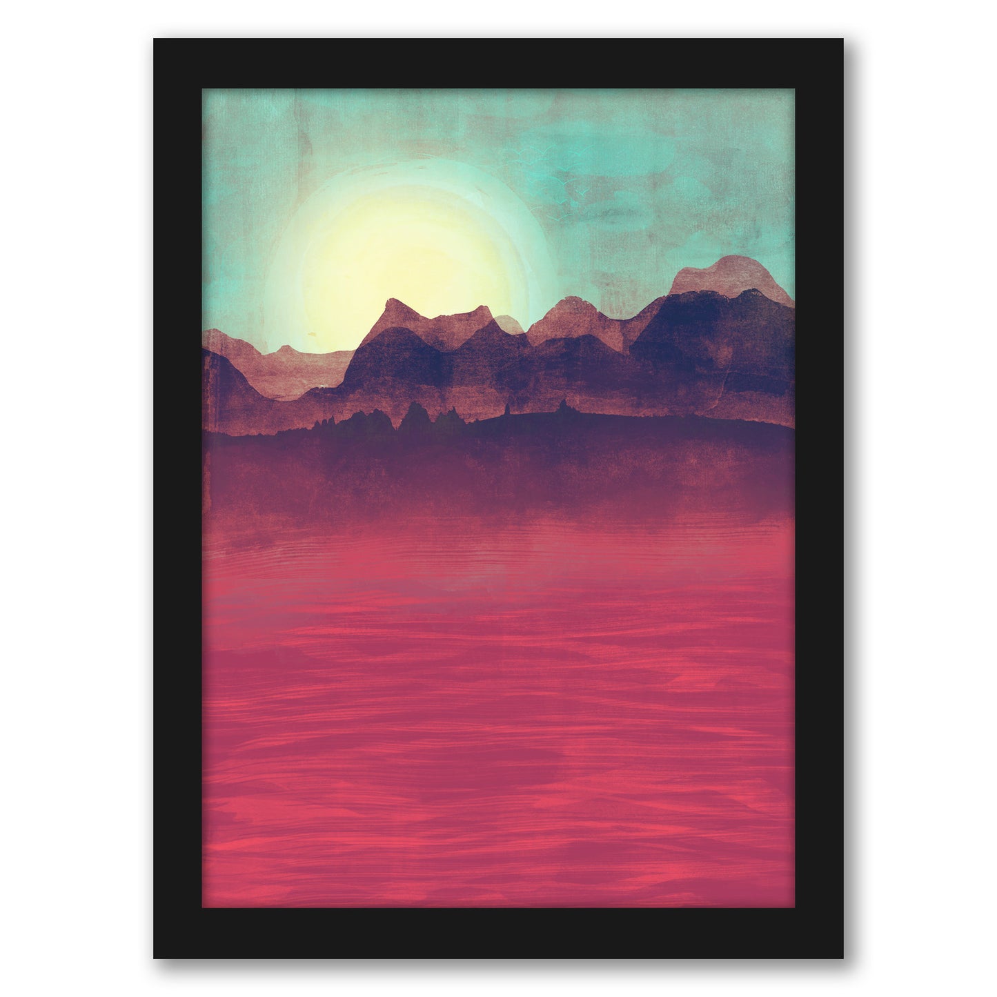 Distant Mountains by Tracie Andrews - Framed Print