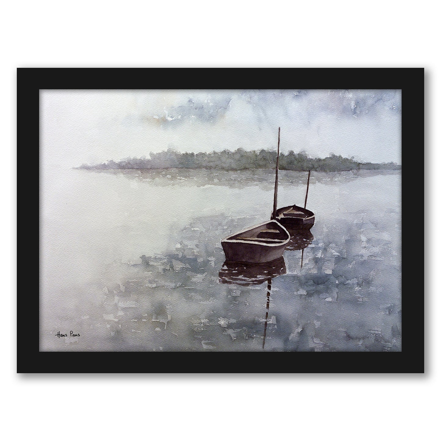 Boats 1 By Hans Paus - Framed Print